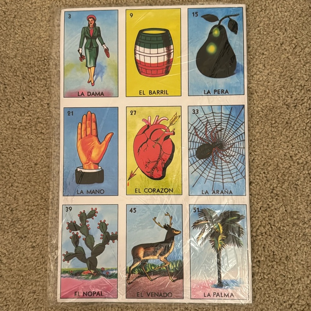 Mexican game “lotería”